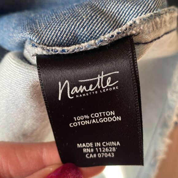 EUC Nanette Lapore Denim Patchwork Dress(size Small) - Picture 8 of 9